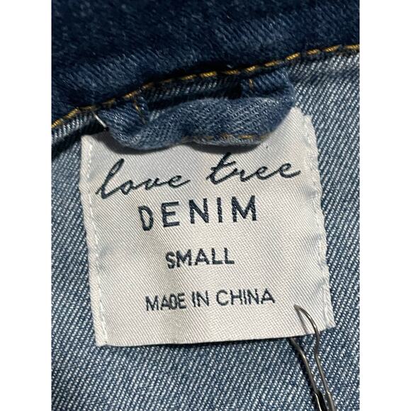 Love Tree Denim Jacket Women's Size Small Blue Jean 8400JH  Medium Wash - Picture 7 of 10